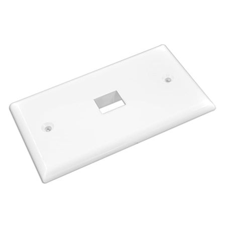 1 port single gang faceplate white color